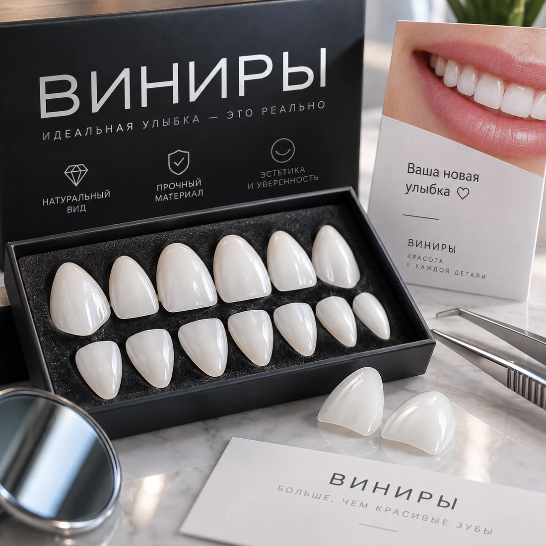 Керамические виниры для восстановления улыбки